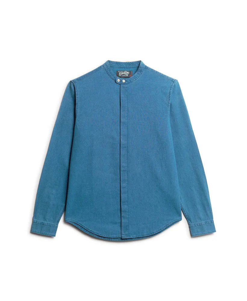 The Merchant Store - Henley Indigo Shirt