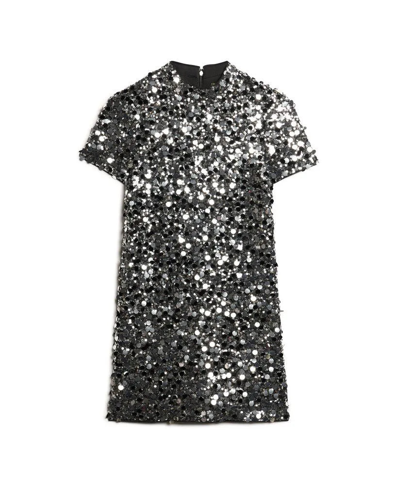 Sequin T-Shirt Mini Dress
