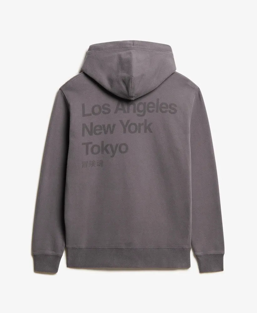 Core Logo City Loose Fit Hoodie
