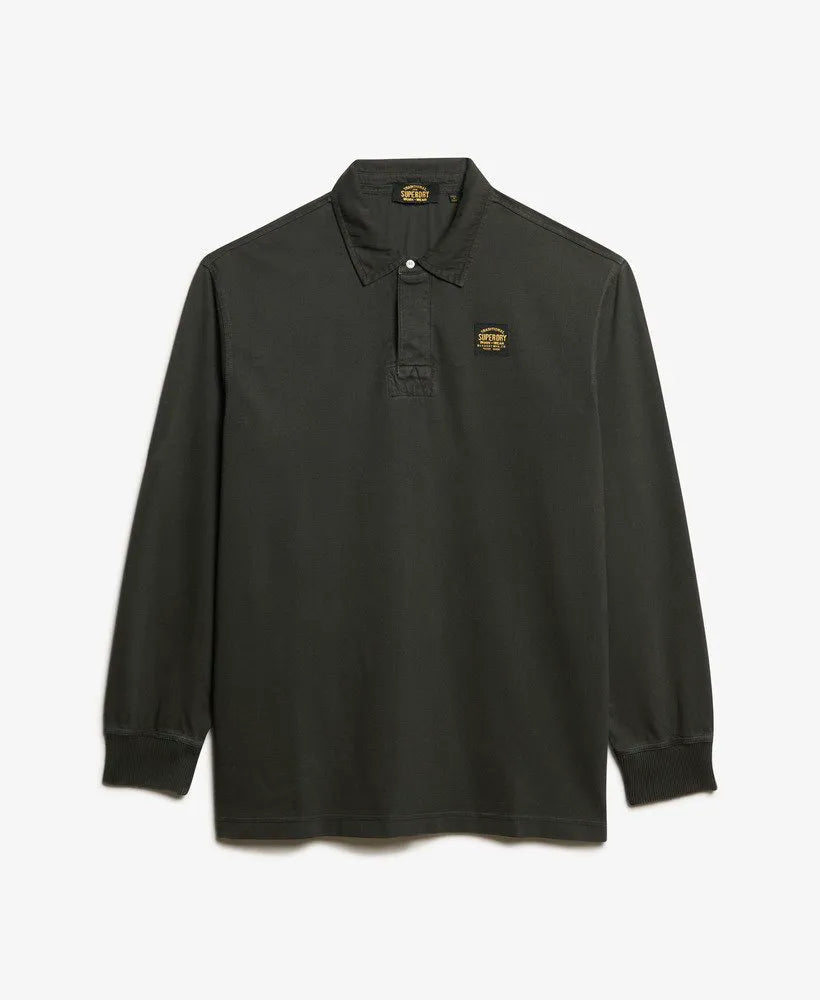Long Sleeved Contrast Stitch Rugby Shirt