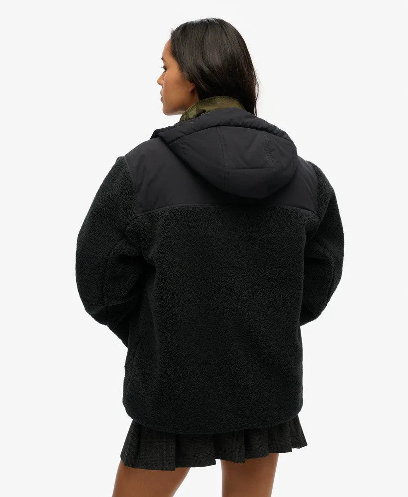 Oversized Hood Expedition Borg Hybrid Jacket