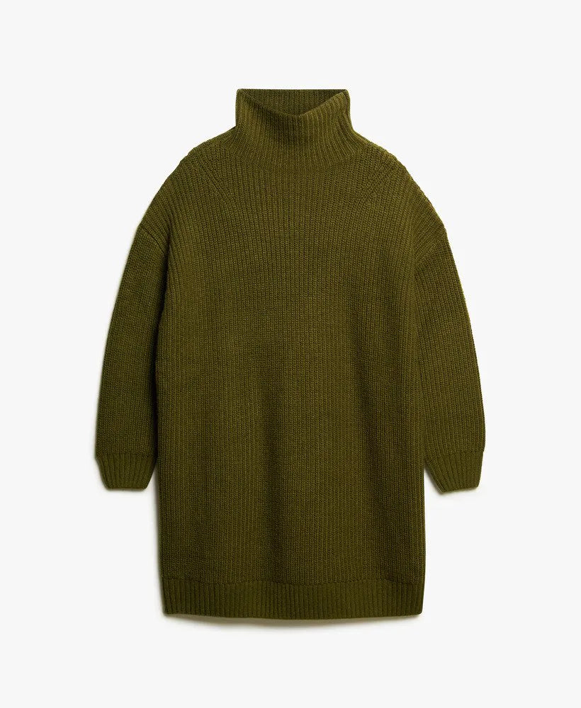Chunky Rib Knit Jumper Dress