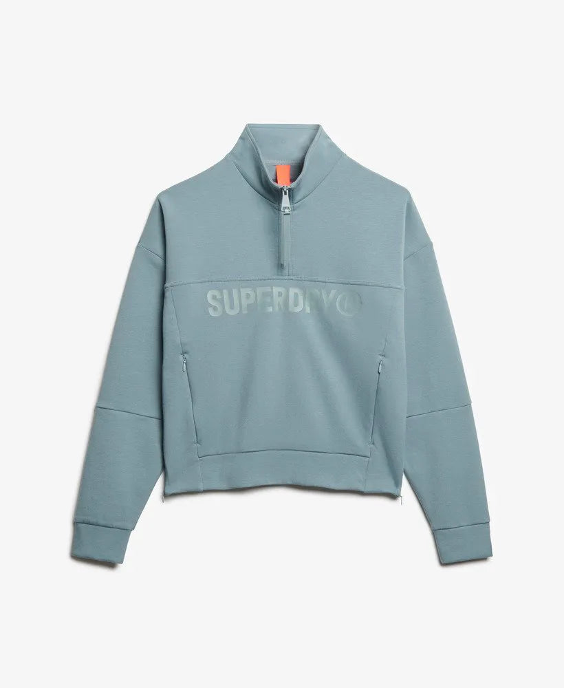 Active Tech Logo Relaxed Half Zip Sweatshirt