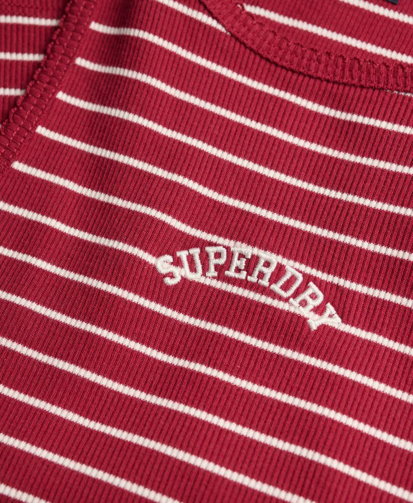 Bordeaux Red Stripe
