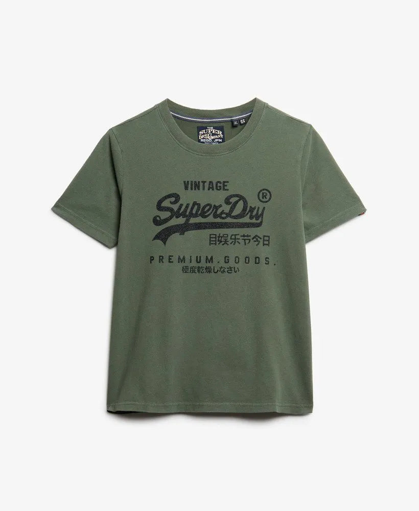 Embellished Vintage Logo Relaxed T-Shirt