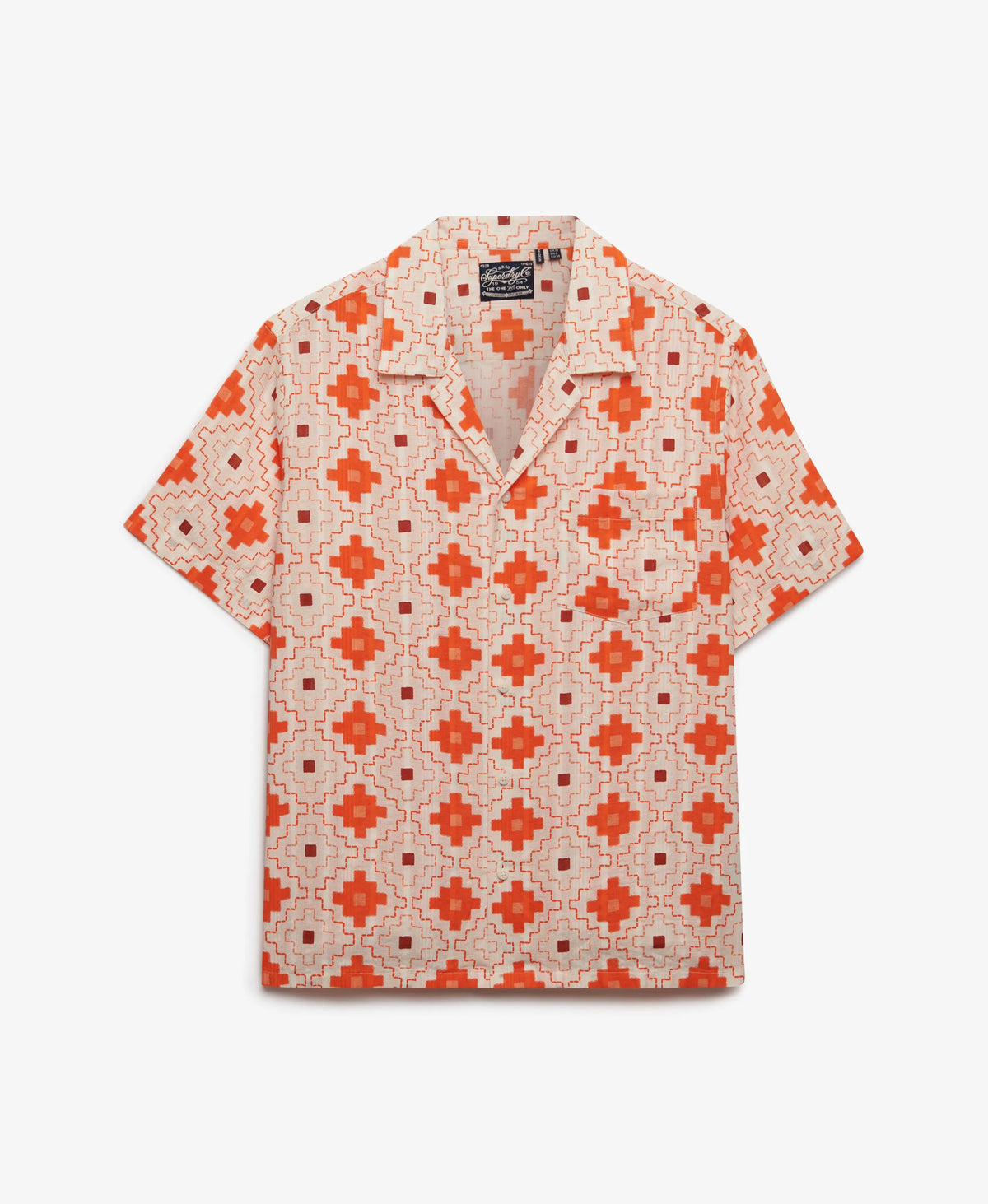 Sashiko Tile Orange