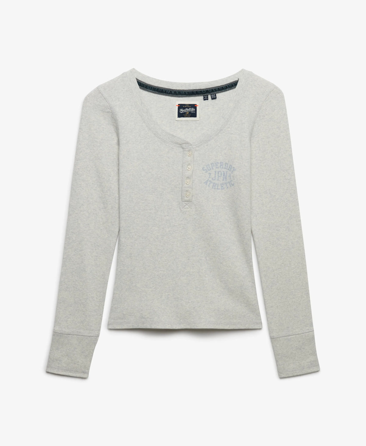 Athletic Button Down Long Sleeve Top