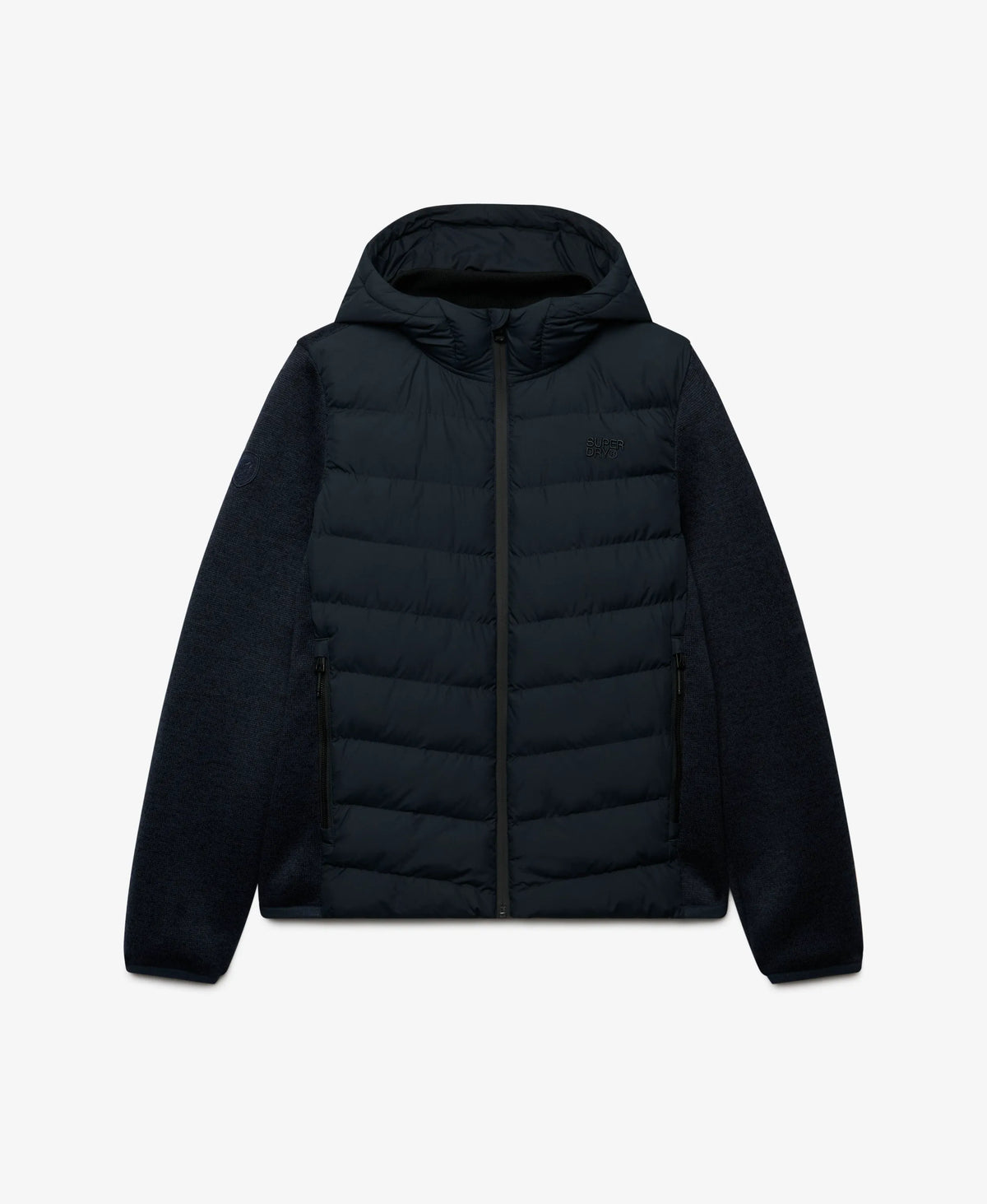 Hooded Storm Knit Hybrid Jacket