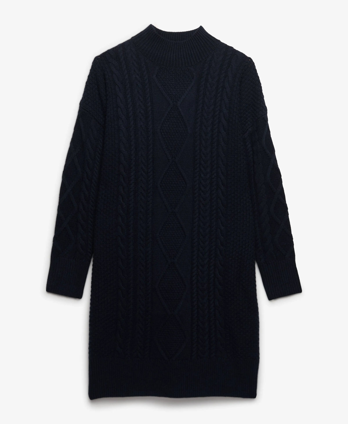 Slouchy Cable Knit Dress