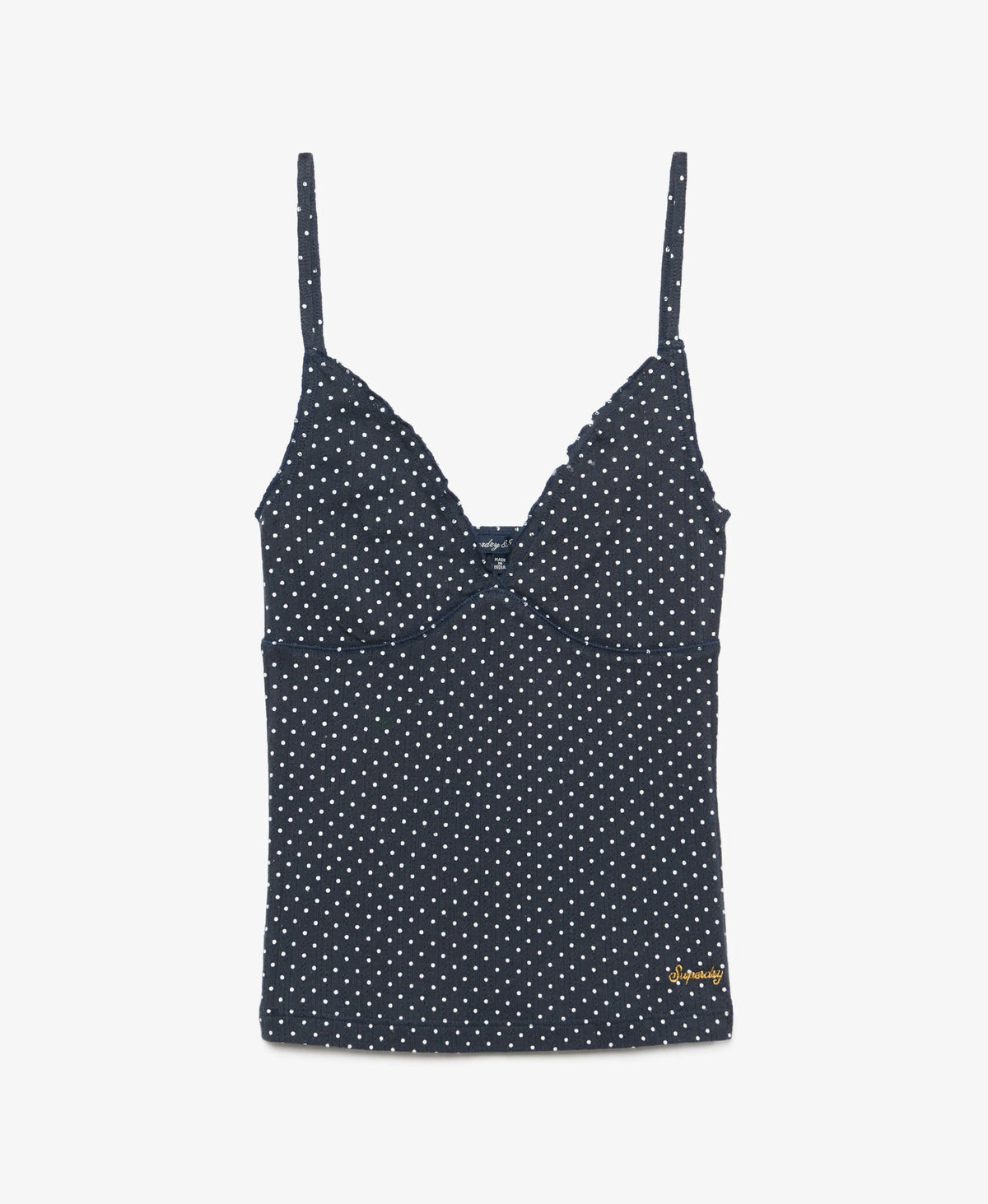 Dark Ink Navy Polka Dot