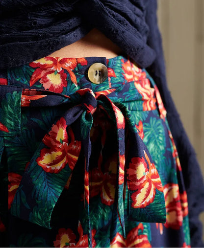 Printed Paperbag Shorts