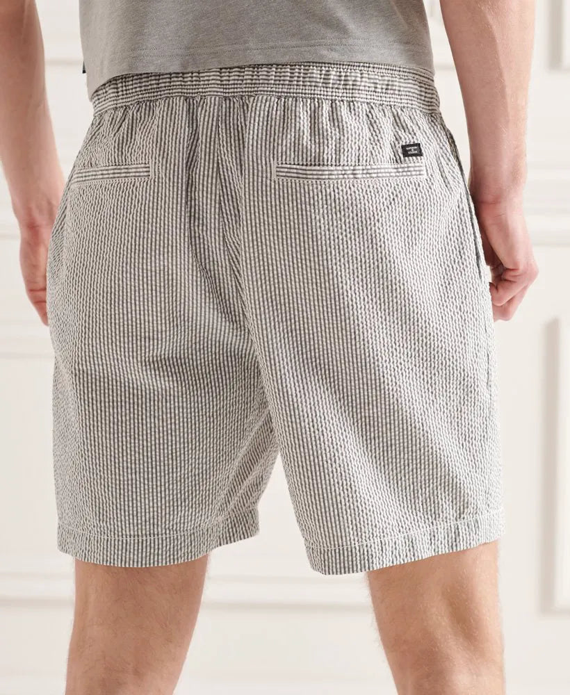 Seersucker Drawstring Shorts