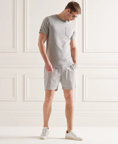 Seersucker Drawstring Shorts