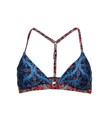 Boho T-Back Triangle Bikini Top