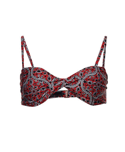 Paisley Block Print Red