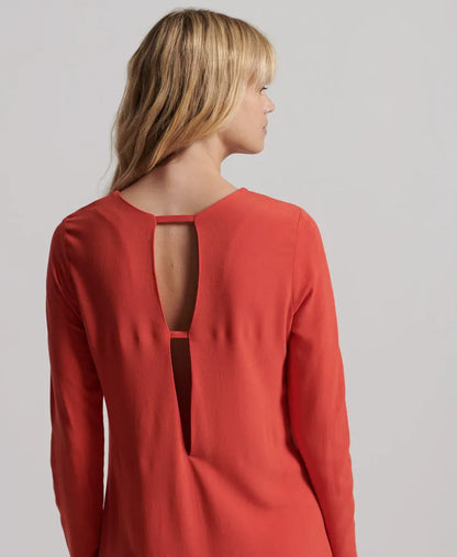 Studios Long Sleeve Midi Shift Dress