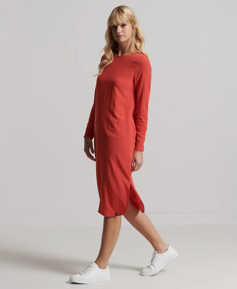 Studios Long Sleeve Midi Shift Dress