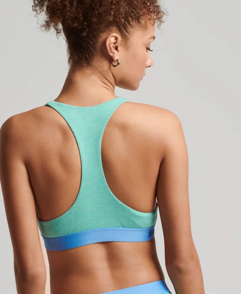 Organic Cotton Offset Logo Crop Bralette