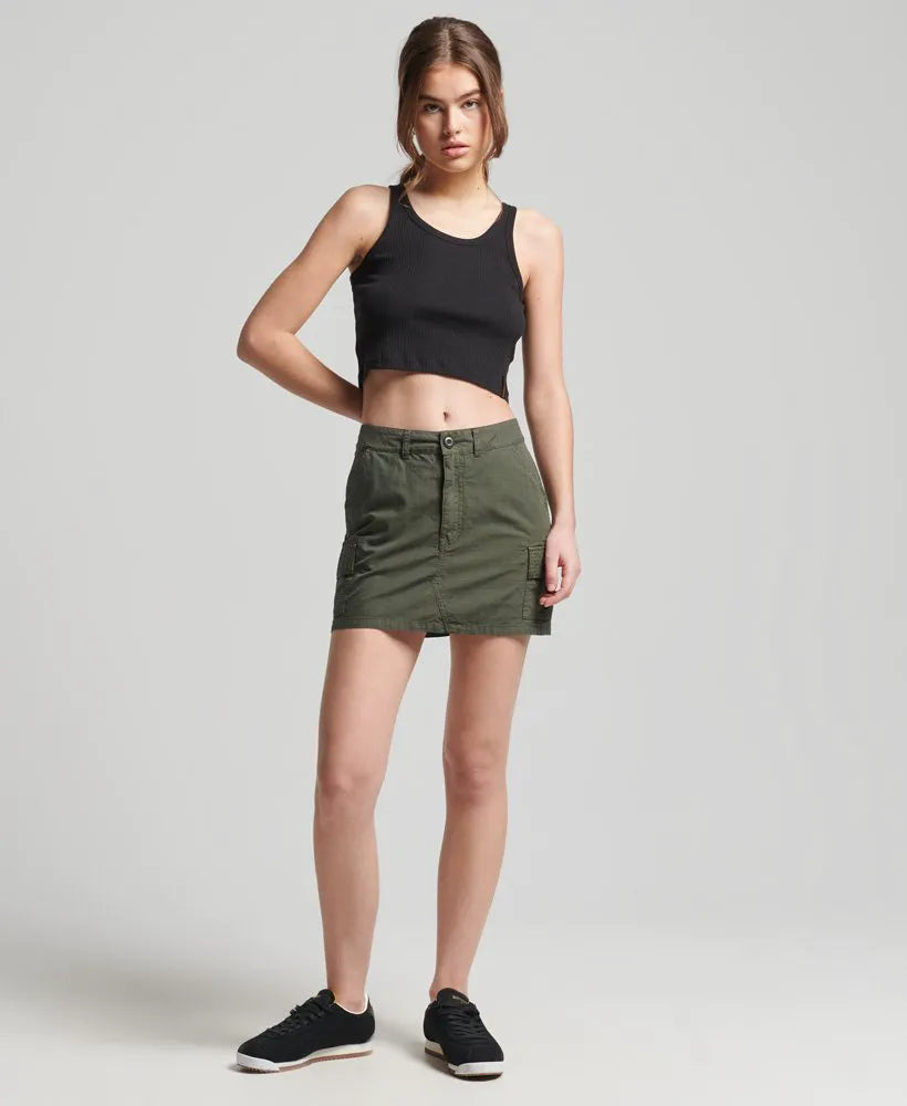 Vintage Utility Mini Skirt