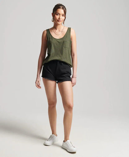 Organic Cotton Studios High Rise Denim Shorts