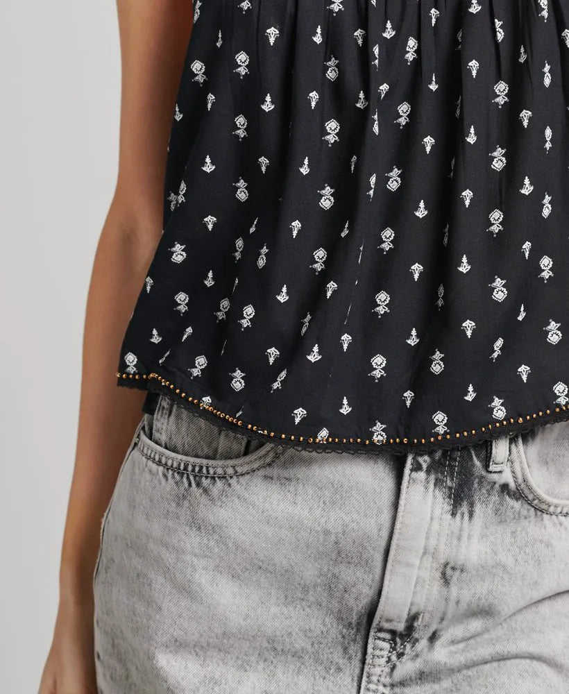 Vintage Embellished Cami Top