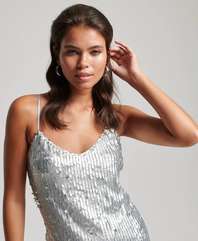 Sparkly Sequin Cami Mini Dress