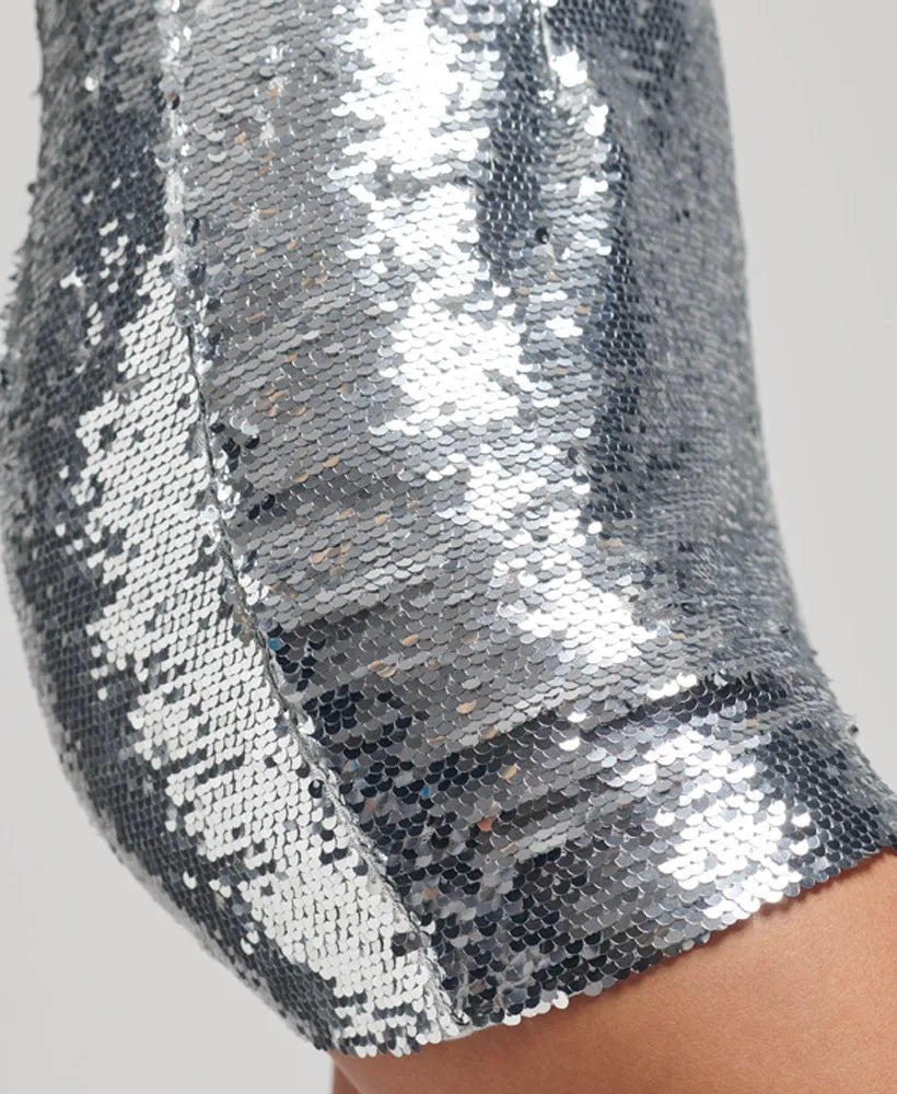 Silver Scale Sequin