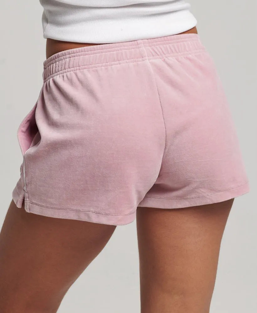 S Logo Velour Shorts