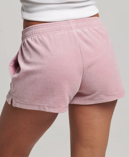 S Logo Velour Shorts