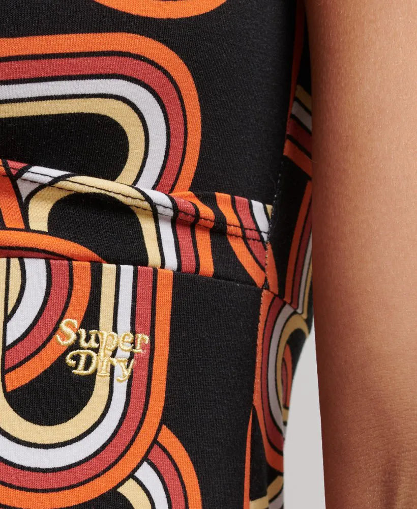 Printed Mini Day Dress