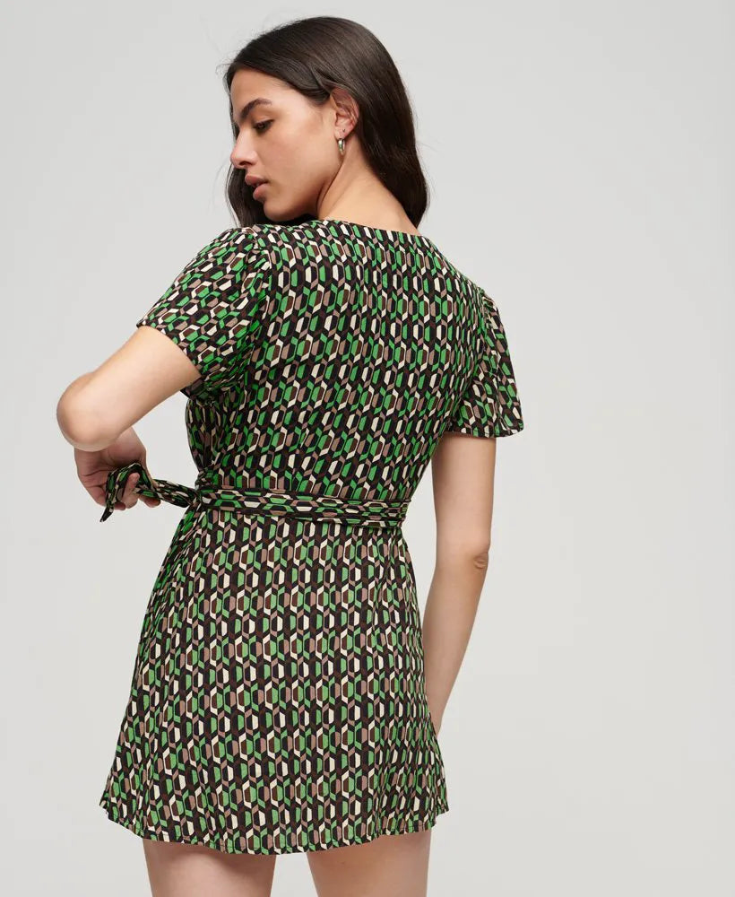 Vintage Mini Wrap Dress