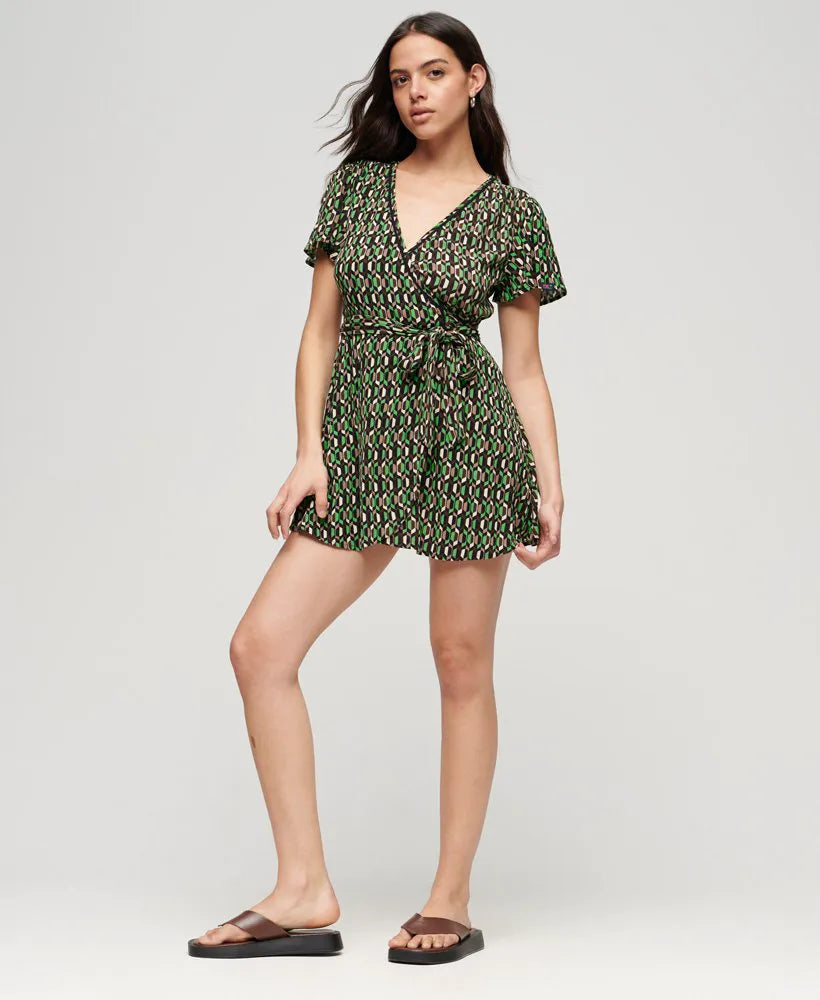 Vintage Mini Wrap Dress