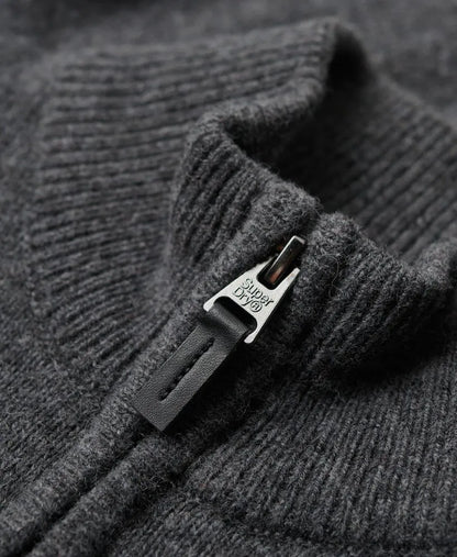 Essential Embroidered Knit Half Zip Jumper