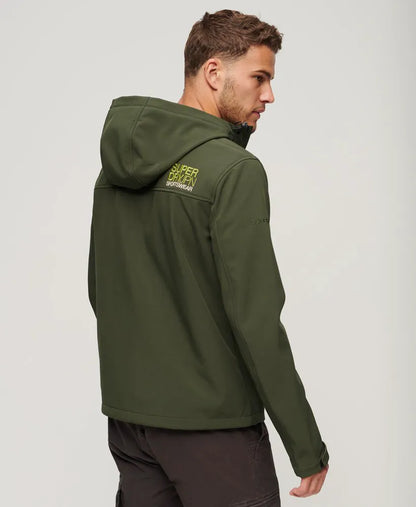 Fleece Lined Softshell Hooded Jacket