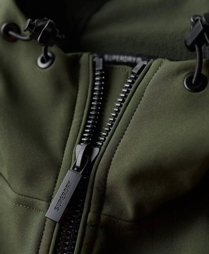 Fleece Lined Softshell Hooded Jacket