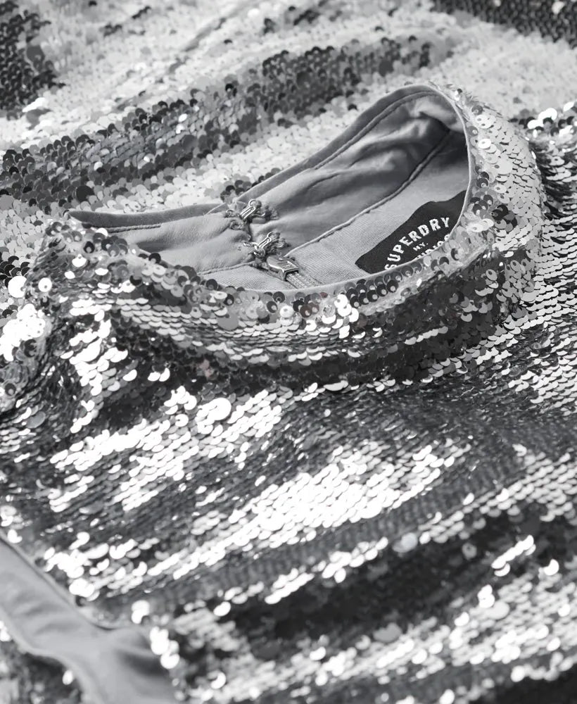 Sequin Shift Mini Dress