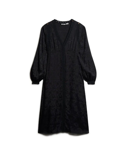 Lace Trim Midi Dress