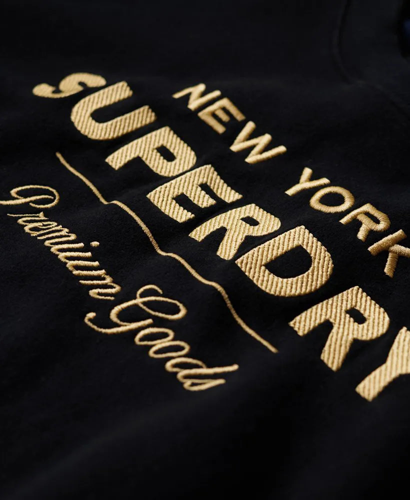 Luxe Metallic Logo Sweatshirt
