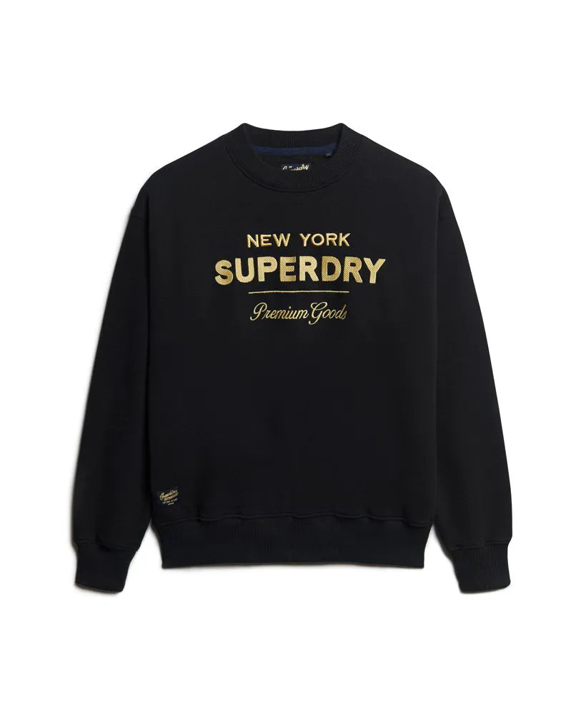 Luxe Metallic Logo Sweatshirt