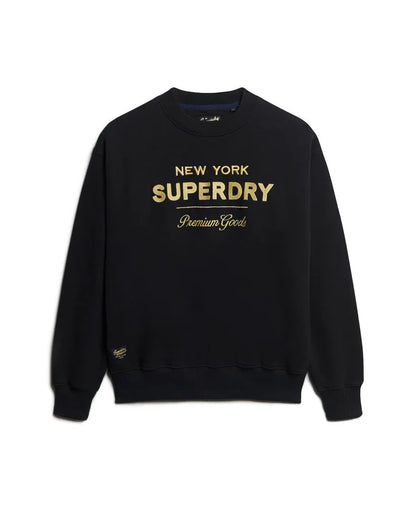 Luxe Metallic Logo Sweatshirt