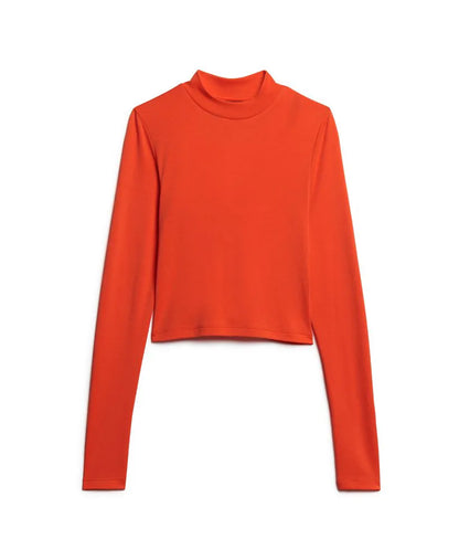 Long Sleeve Open Back Top