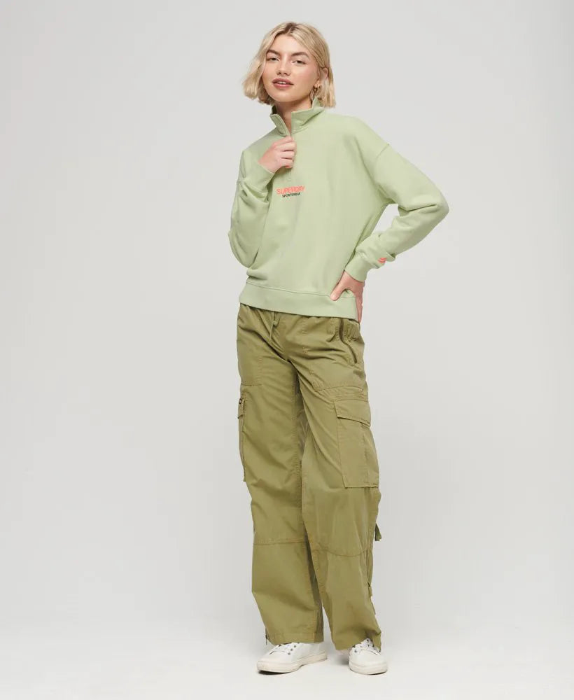 Sportswear Logo Boxy Half Zip Sweatshirt