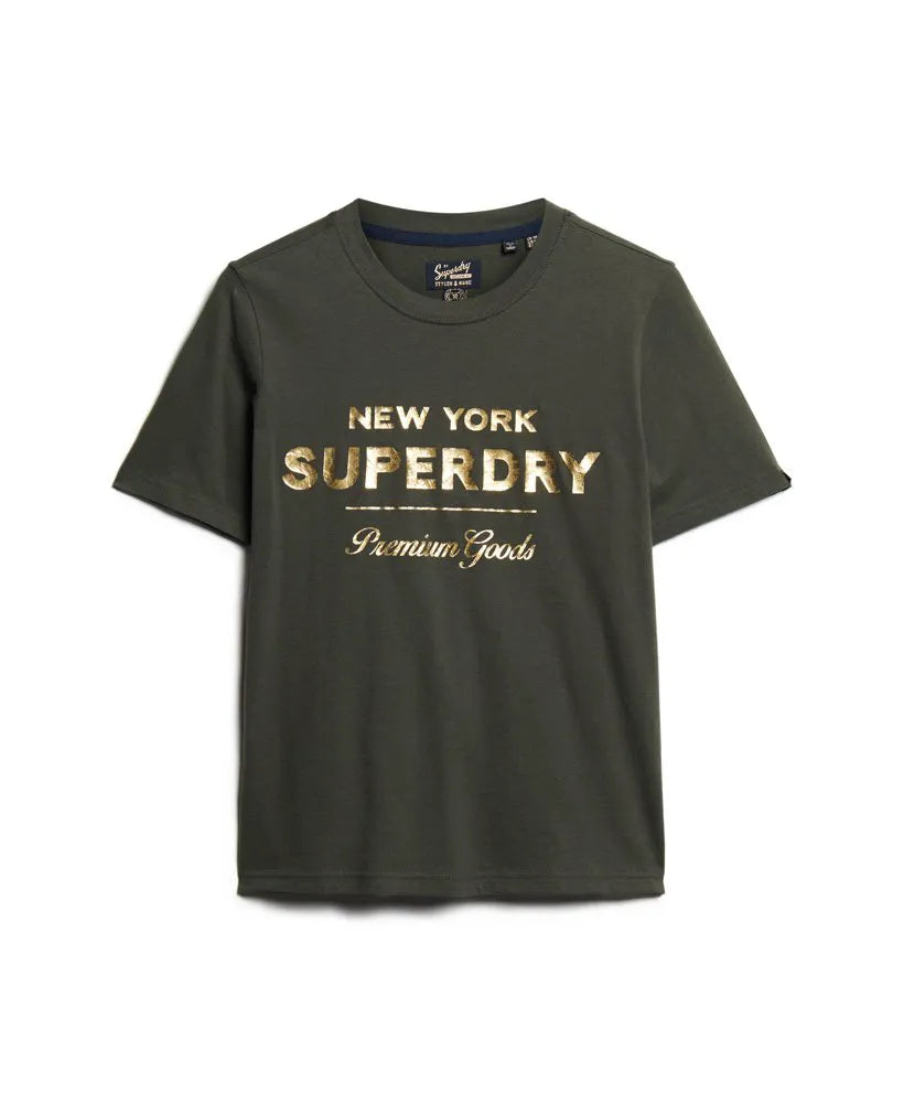 Luxe Metallic Logo T-Shirt