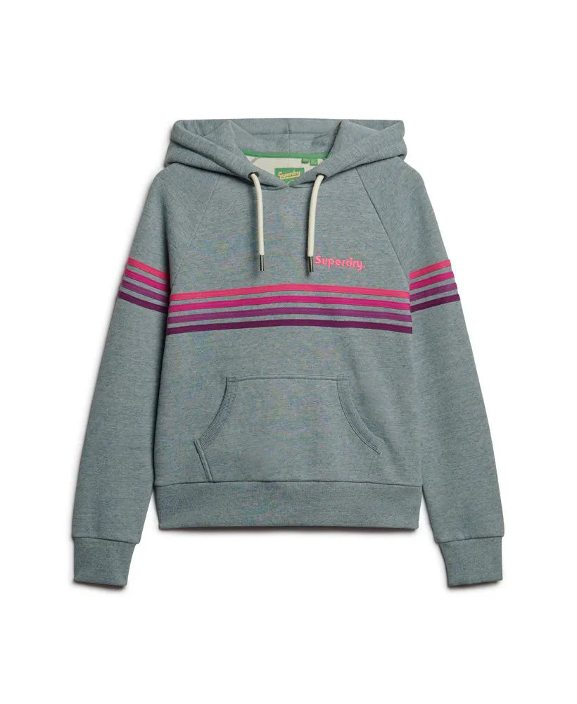 Rainbow Stripe Logo Hoodie