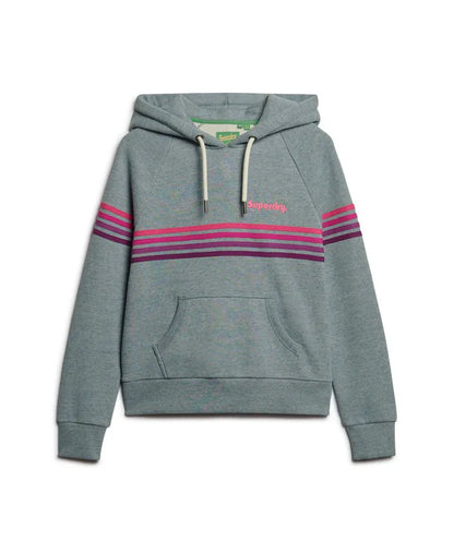 Rainbow Stripe Logo Hoodie