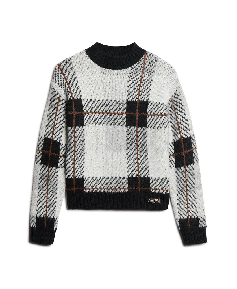 Boxy Pattern Knit Jumper