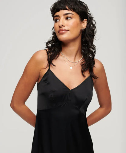 Satin Cami Midi Dress