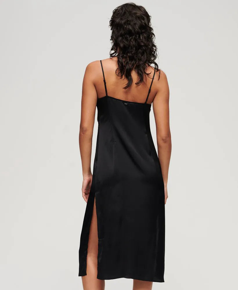 Satin Cami Midi Dress