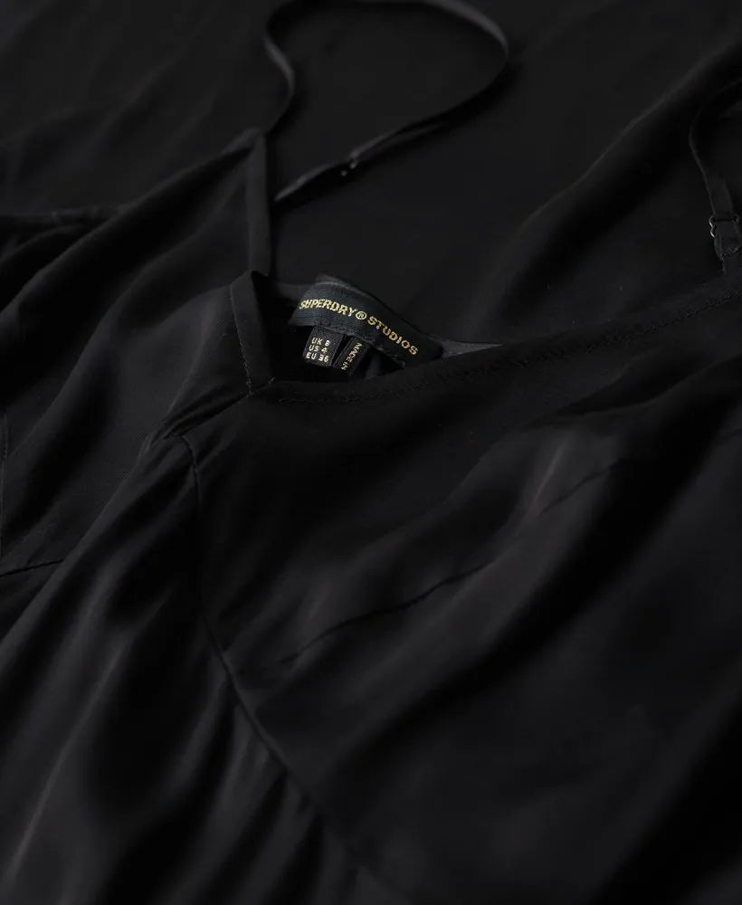 Satin Cami Midi Dress