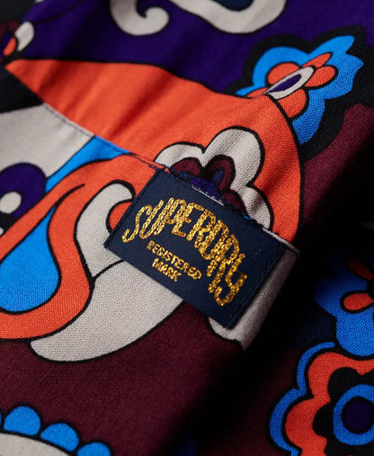 Printed Fitted 70s Shirt